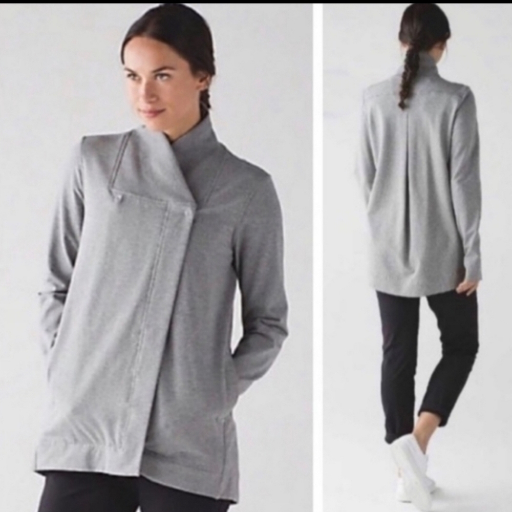 LULULEMON Belle Wrap Gray Jacket size 4
